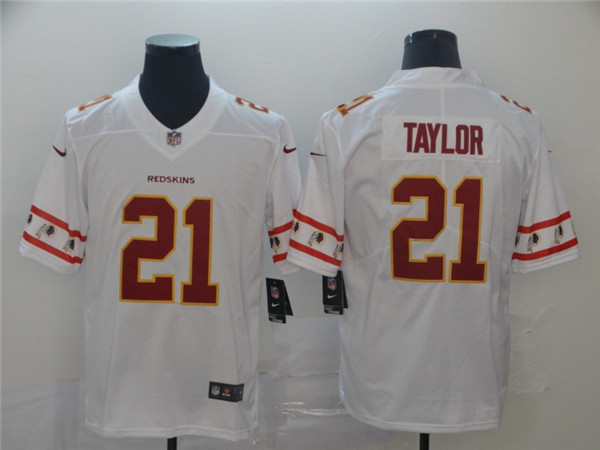 Washington Redskins #21 Sean Taylor 2019 White Team Logo Limited Stitched Jersey - Zenithce