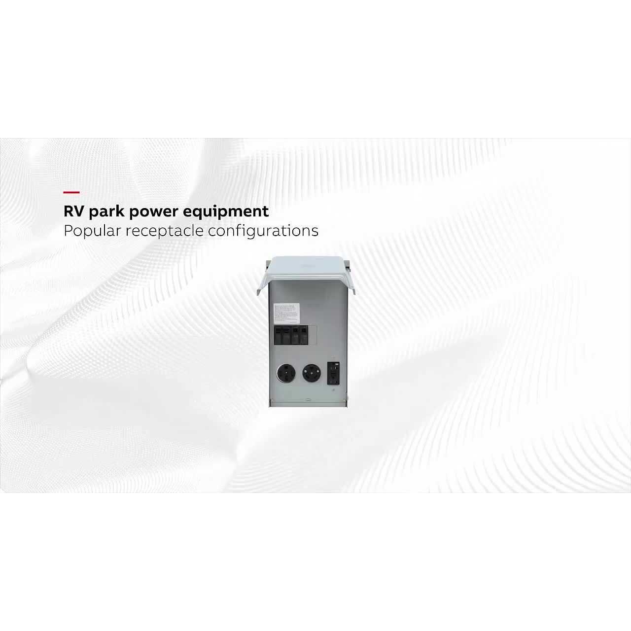 GE RV Pad Mount Pedestal with 50 Amp and 30 Amp RV Receptacles and 20 Amp GFCI Receptacle GE1LU532PS - Zenithce