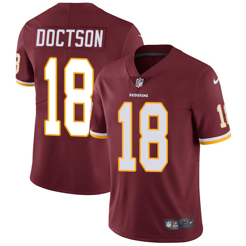 Washington Redskins #18 Josh Doctson Burgundy Red Vapor Untouchable Limited Stitched Jersey - Zenithce