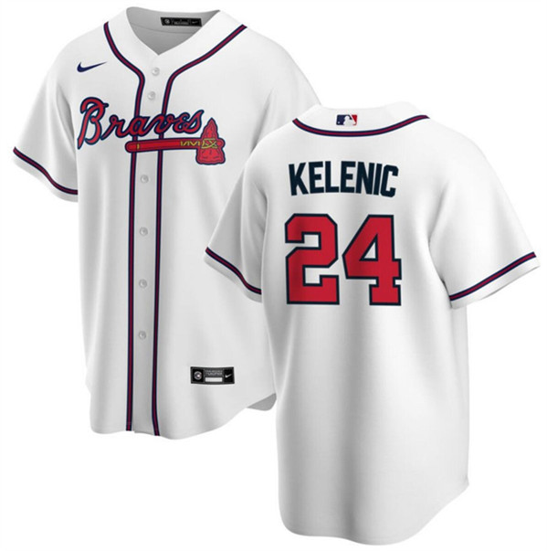 Atlanta Braves #24 Jarred Kelenic White Cool Base Stitched Jersey - Zenithce