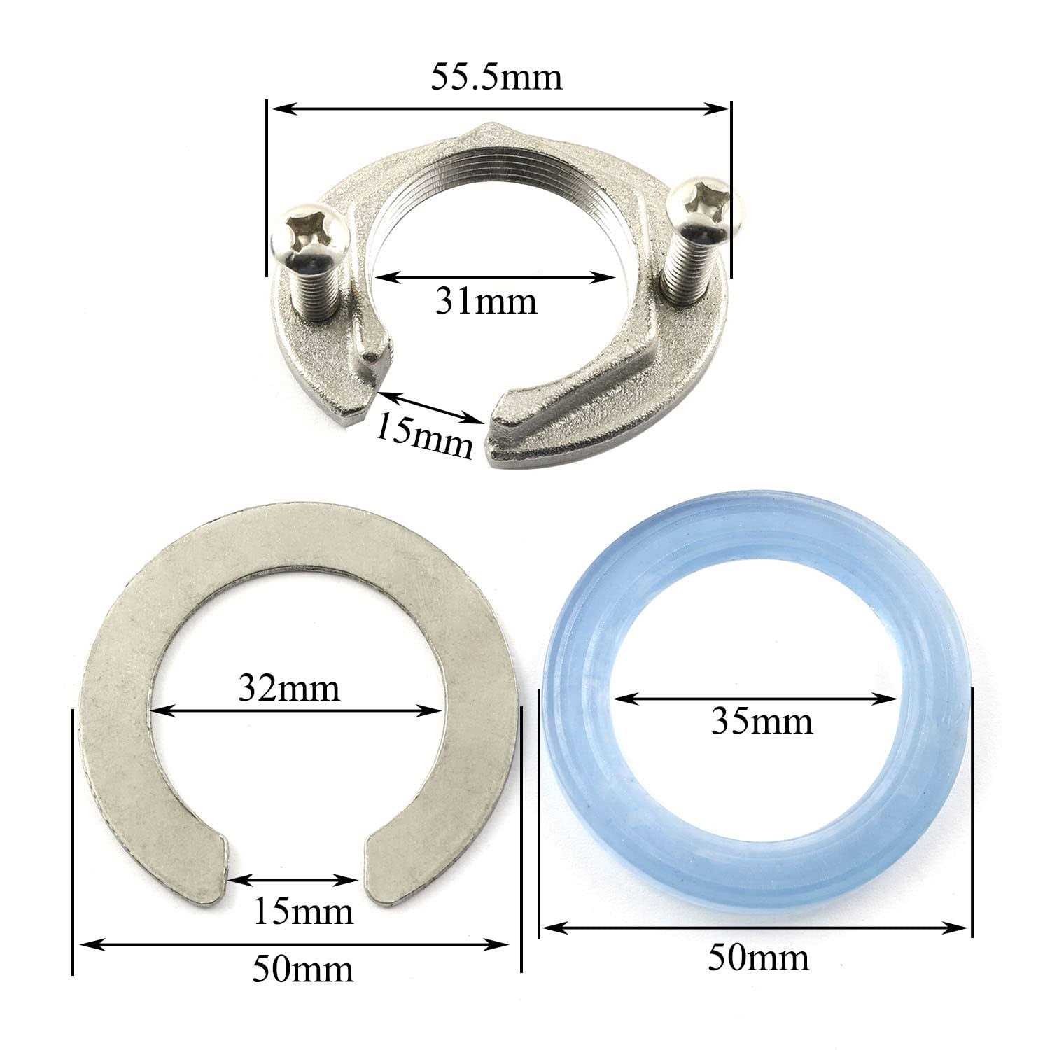 PZRT 8 Sets M6x15 Screw-in Type Hex Drive Threaded Insert Nuts and M6x25 Nickel Plated Reverse Thread Cross Recessed Screws Flat Head Phillips - Zenithce