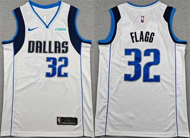 Dallas Mavericks #32 Cooper Flagg White 2025 Association Edition Stitched Jersey - Zenithce