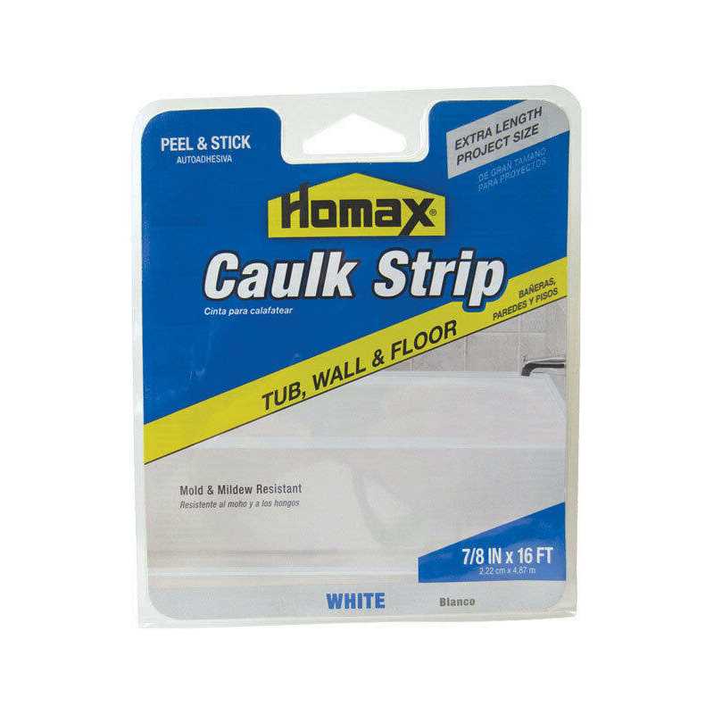 Homax Caulk Strips White 1-5/8 in. x 16 ft 3071 - Zenithce