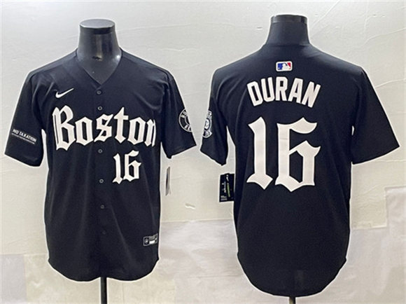 Boston Red Sox #16 Jarren Duran Black Gothic Vapor Limited Stitched Jersey - Zenithce