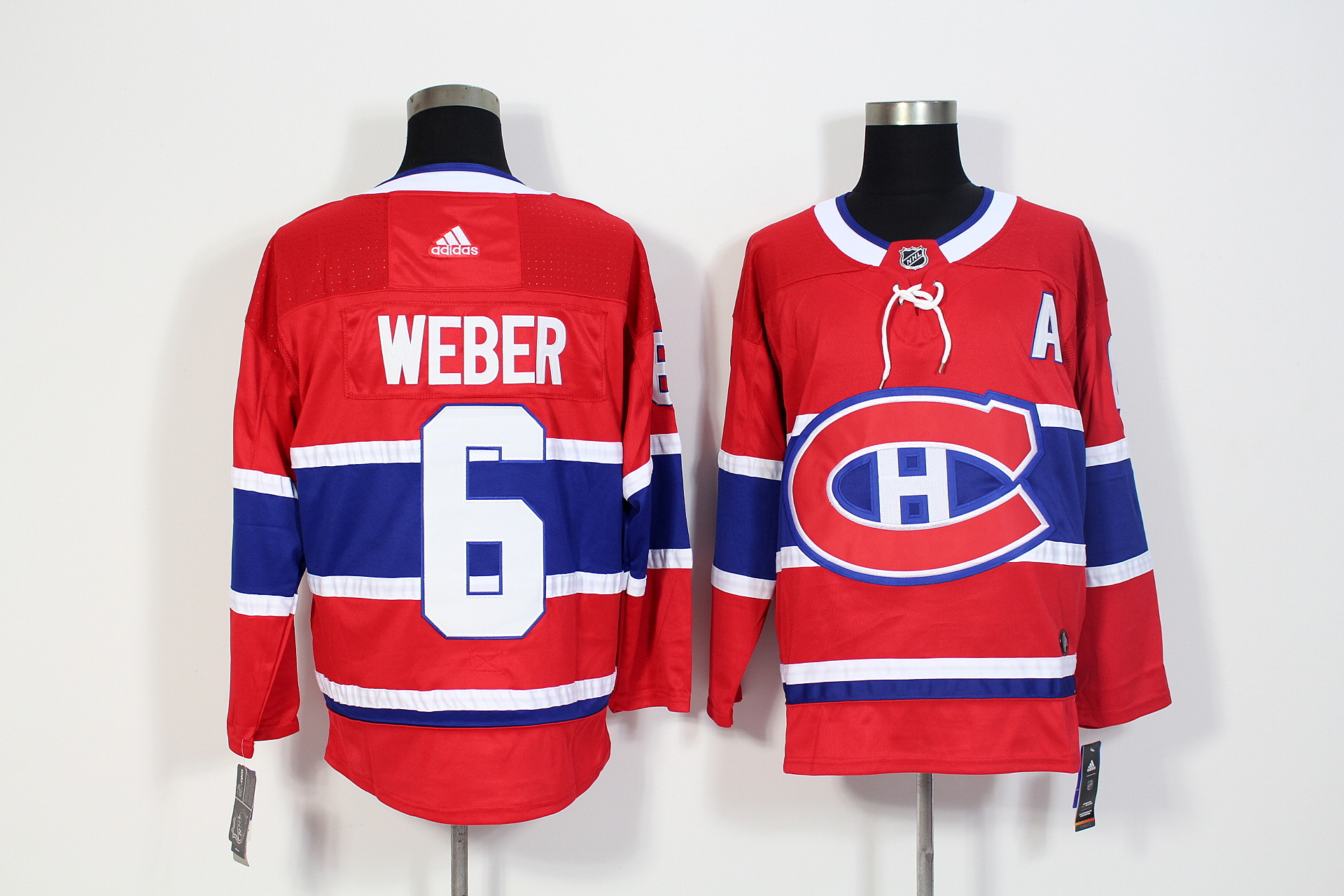 Montreal Canadiens #6 Shea Weber Red Stitched Adidas Jersey - Zenithce