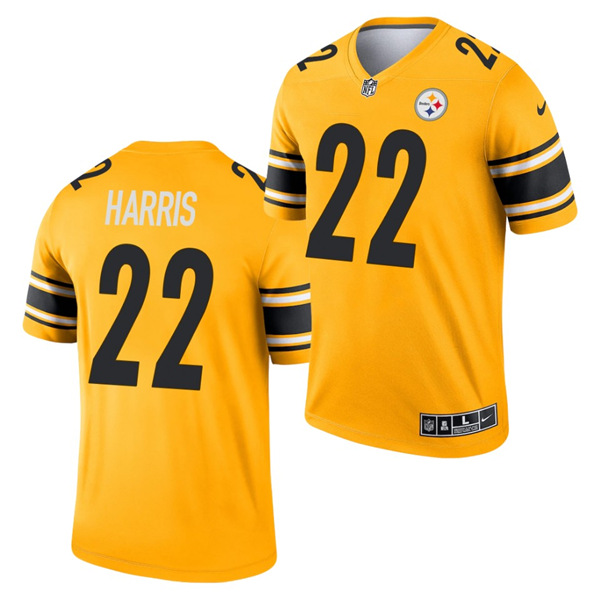Pittsburgh Steelers #22 Najee Harris Gold Inverted Legend Jersey - Zenithce