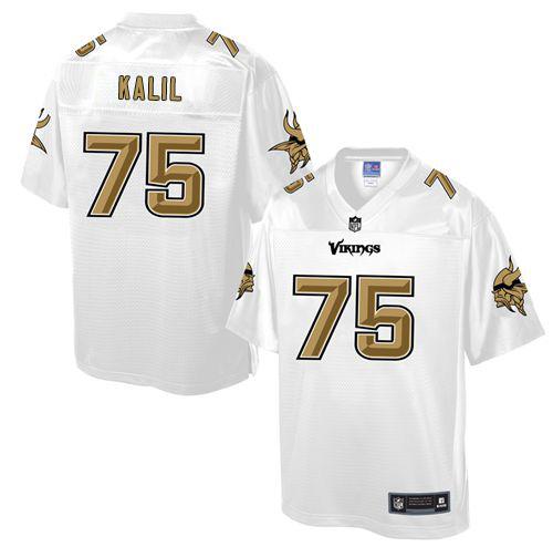 Vikings #75 Matt Kalil White Pro Line Fashion Game Nike Jersey - Zenithce