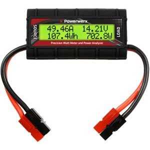 Powerwerx Watt Meter DC Inline Power Analyzer 45A Continuous WattMeter-MC4 - Zenithce