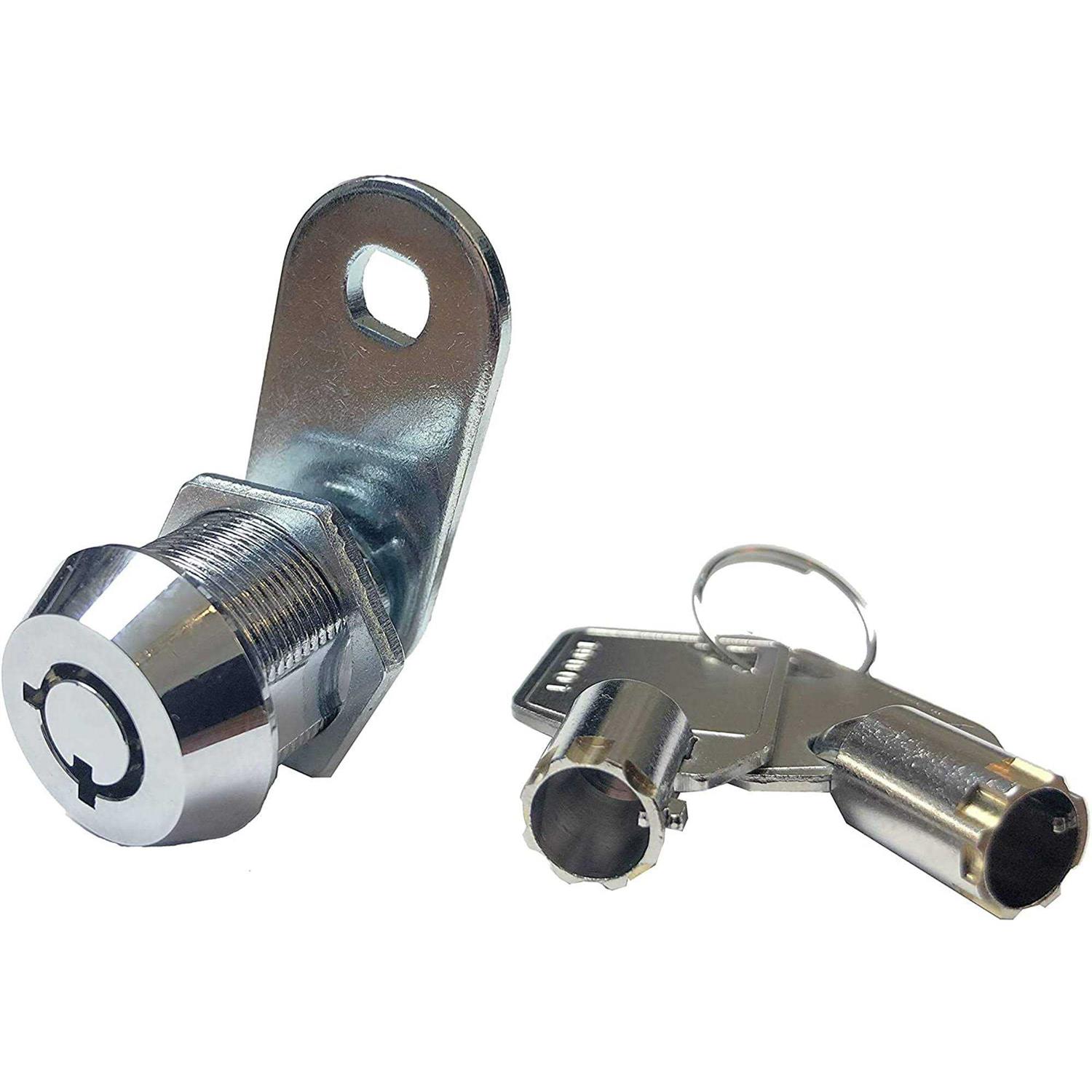 Kingsley Tubular Cam Lock Cylinder-Chrome Finish Keyed Alike - Zenithce