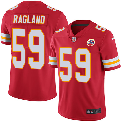 Kansas City Chiefs #59 Reggie Ragland Red Vapor Untouchable Limited Stitched Jersey - Zenithce