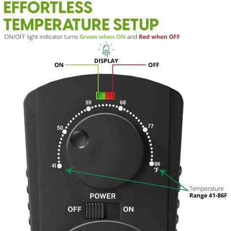 Econohome Adjustable Thermostat Universal Plugin Heating & Cooling Thermostat - Zenithce