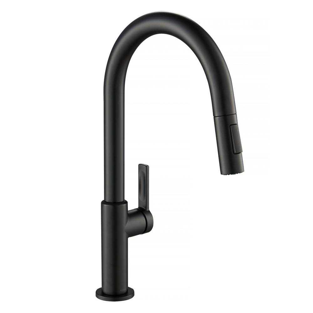 Kraus Oletto Single Handle Pull Down Kitchen Faucet KPF-2631CH - Zenithce