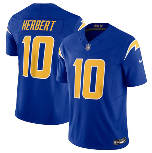Los Angeles Chargers #10 Justin Herbert Royal 2023 F.U.S.E. Vapor Untouchable Limited Stitched Jersey - Zenithce