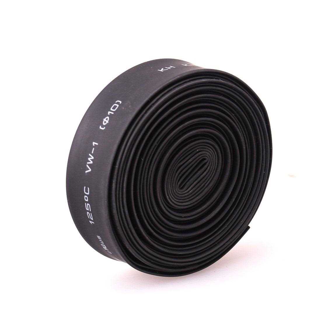 Heat Shrink Tube Wire Wrap Electrical Cable Ratio 2:1 Heat Shrinkable Shrinking Sleeving Black - Zenithce