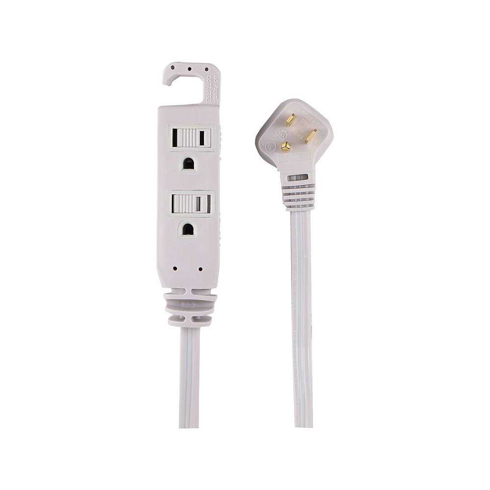 Staples 8′ Extension Cord 3-Outlet with Safety Covers - Zenithce