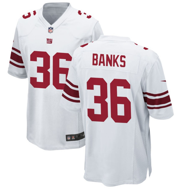New York Giants #36 Deonte Banks White 2023 Draft Stitched Game Jersey - Zenithce