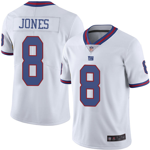 New York Giants #8 Daniel Jones Color Rush Limited Stitched Jersey - Zenithce