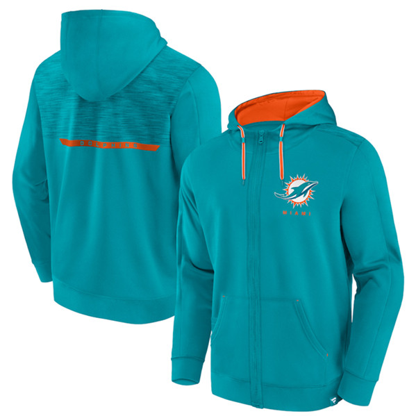 Miami Dolphins Aqua Defender Evo Full-Zip Hoodie - Zenithce