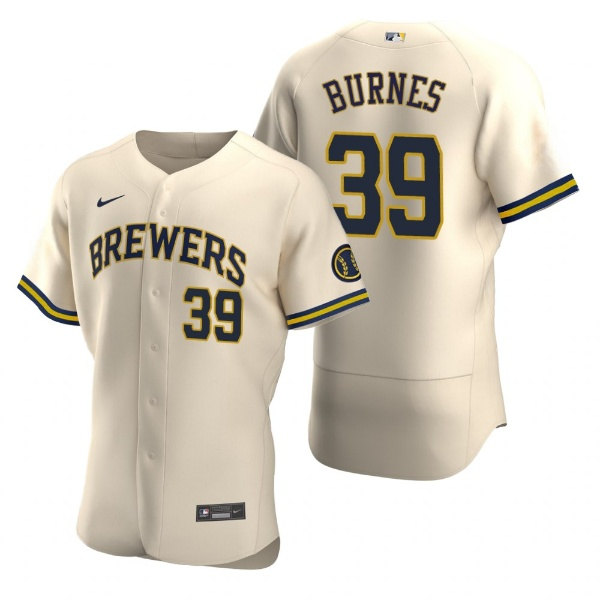 Milwaukee Brewers #39 Corbin Burnes Cream Flex Base Stitched Jersey - Zenithce