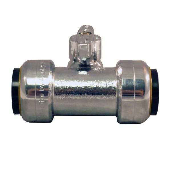 Tectite 3/4 in. Brass Push-To-Connect 3-Way Ball Valve FSBBV334 - Zenithce