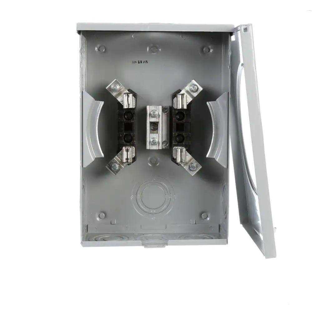 Siemens TL77NT Talon Temporary Power Outlet Panel with Two 20A Duplex Receptacles Installed Includes a Top Fed, Ring Type, Meter Socket Provision - Zenithce