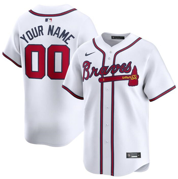 Atlanta Braves Custom White 2024 Home Limited Stitched Jersey - Zenithce
