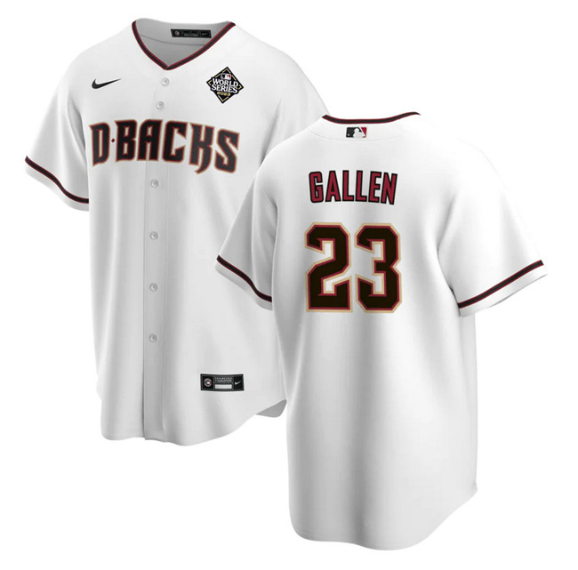 Arizona Diamondbacks #23 Zac Gallen White 2023 World Series Cool Base Stitched Jersey - Zenithce