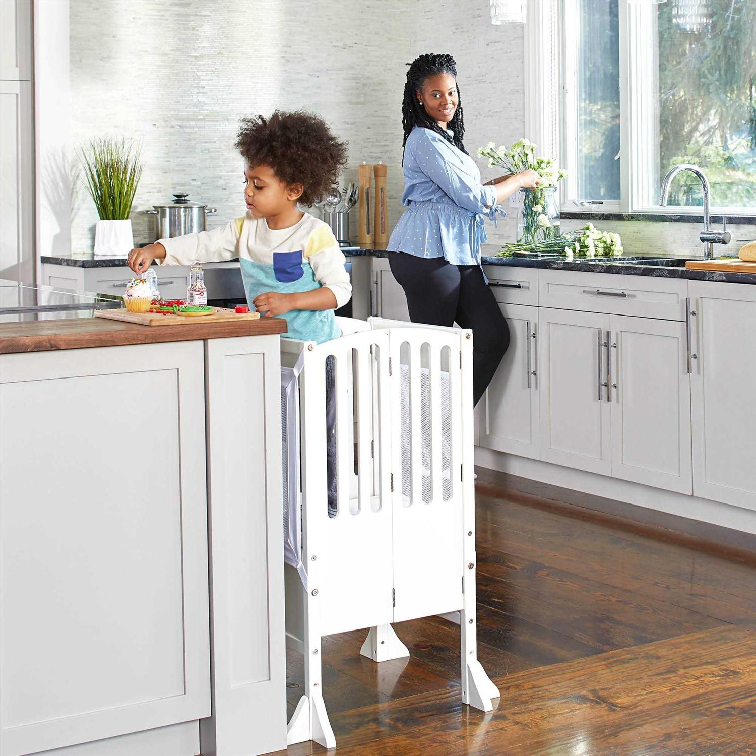 Guidecraft Contemporary Kitchen Helper Stool - Zenithce