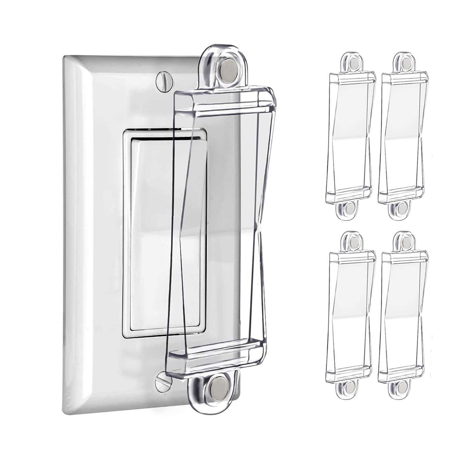 Light Switch Guard Cover PSZEZNZ Light Switch Outlet Covers for Flat Modern Wall Switches-Child Safety Protection - Zenithce