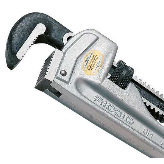 Ridgid Aluminum Straight Pipe Wrench - Zenithce
