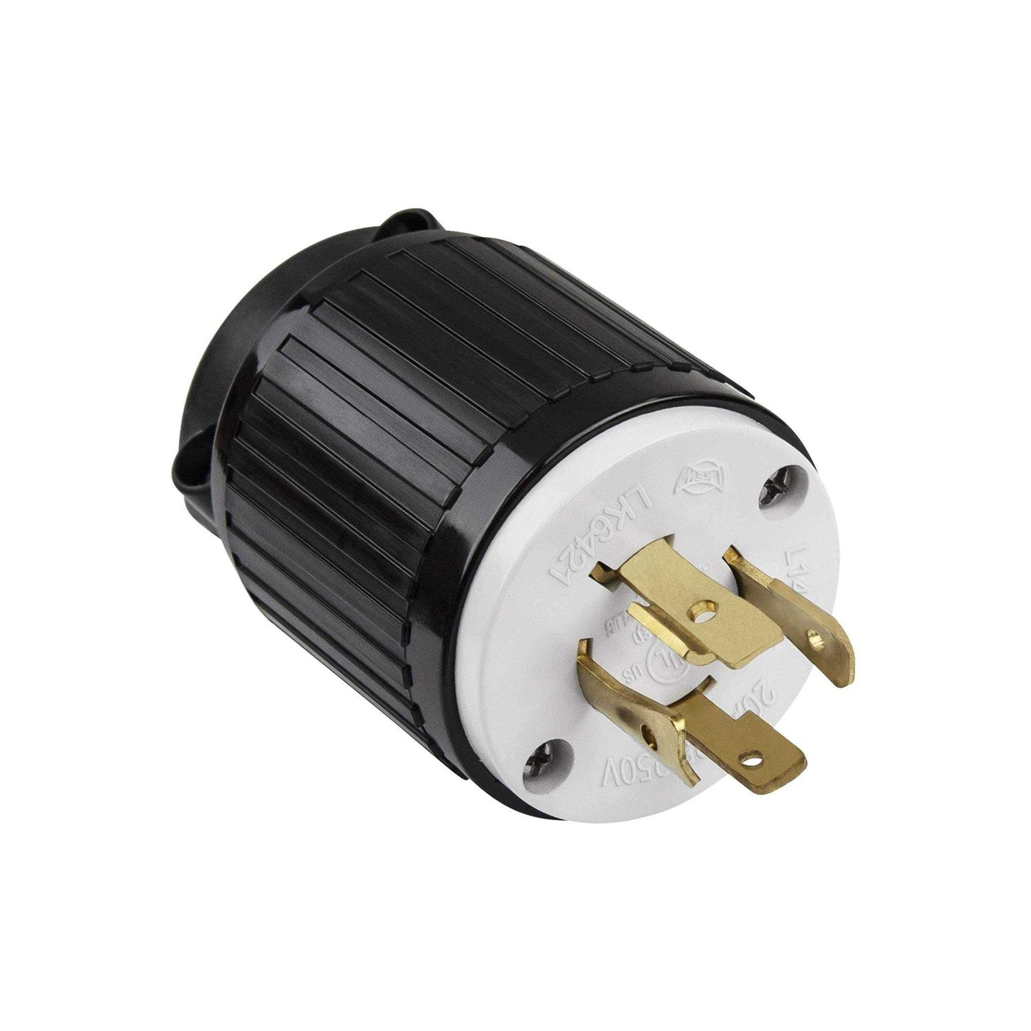 Enerlites 66300 30 Amp Electrical Dryer Outlet | NEMA 14-30R, Outdoor/Indoor, Flush Mount Receptacle, 3-Pole, 4 Wire, (10,8,6,4) AWG, Industrial - Zenithce