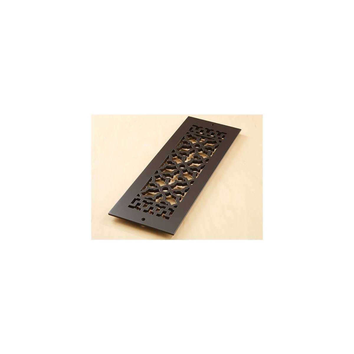Reggio Registers Scroll Series 4 x Floor Grille without Mounting Holes - Zenithce