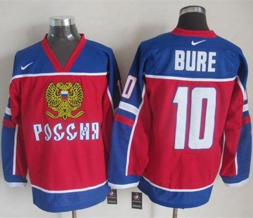 Canucks #10 Pavel Bure Red Blue Nike Throwback Stitched Jersey - Zenithce