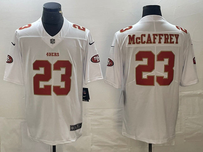 San Francisco 49ers #23 Christian McCaffrey White Vapor Untouchable Limited Stitched Jersey - Zenithce