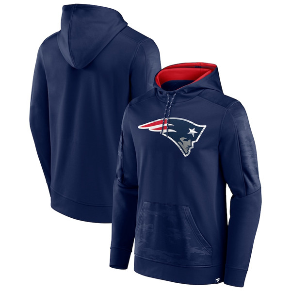 New England Patriots Navy On The Ball Pullover Hoodie - Zenithce
