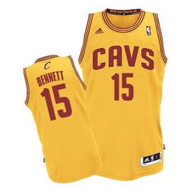 Cleveland Cavaliers #15 Anthony Bennett Yellow Swingman Jersey - Zenithce