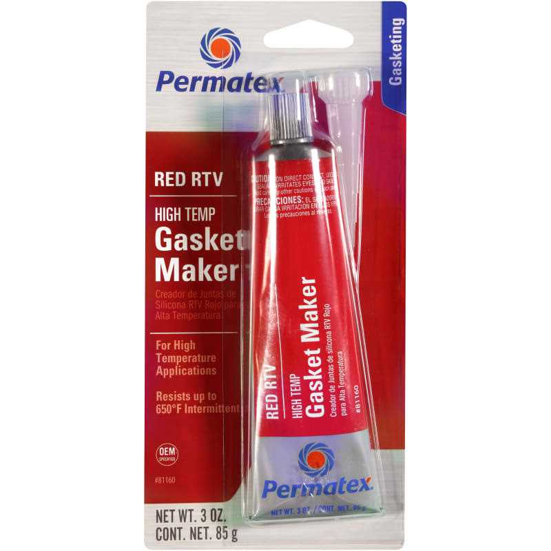 Permatex 81160 High-Temp Red RTV Silicone Gasket - Zenithce