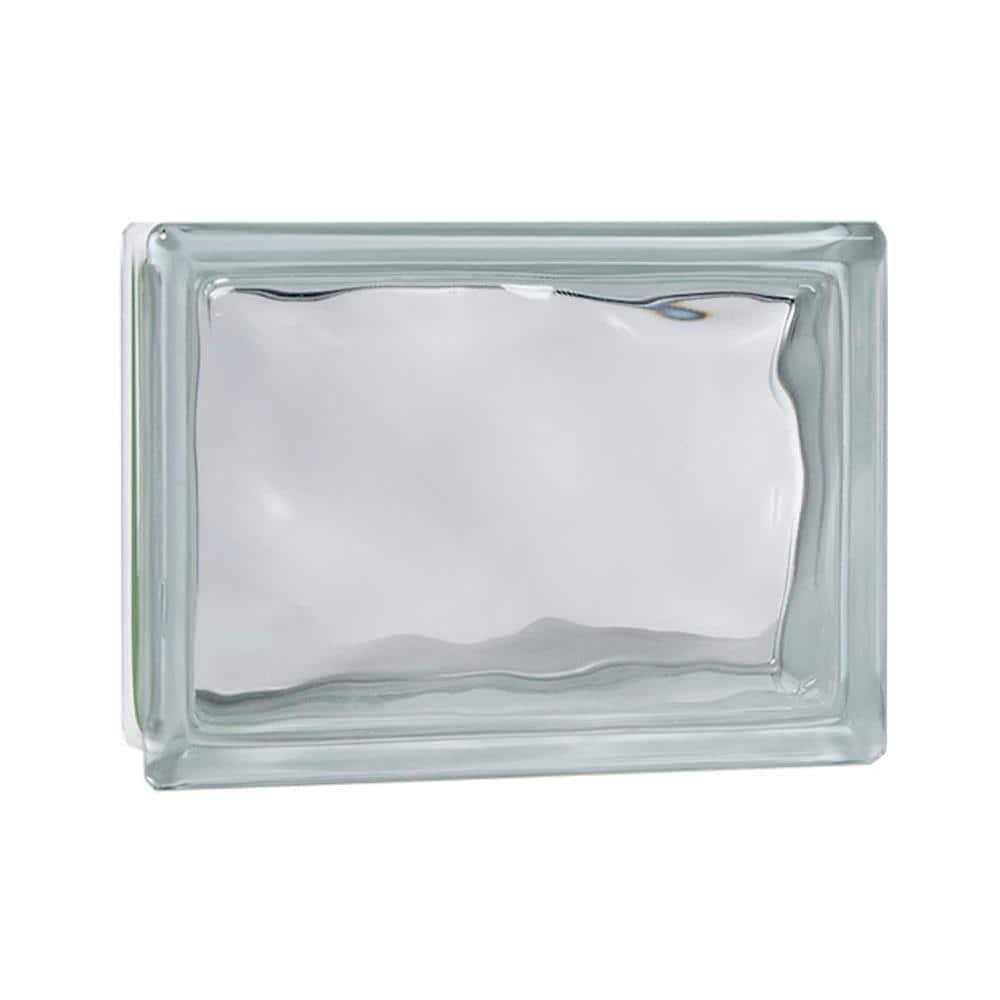 Mulia Glass Clear Wave Glass Block GBWAV - Zenithce