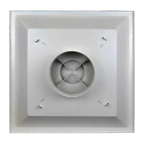 Venti Air 24 in. x 24 in. T-Bar Drop Ceiling Lay in Supply Diffuser with Round 14 in. collar/neck - Zenithce
