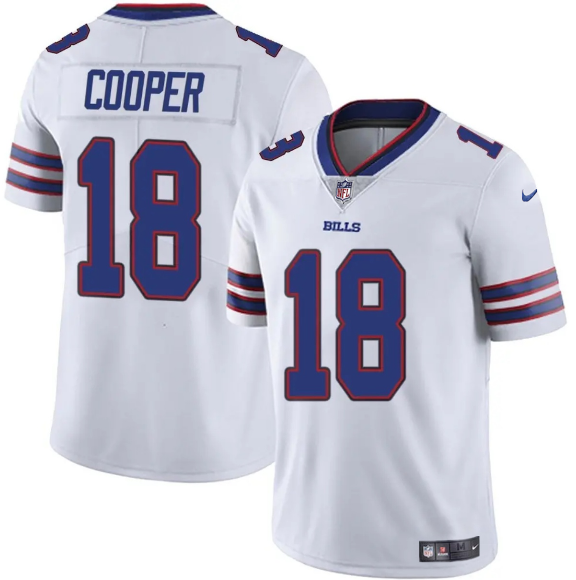 Buffalo Bills #18 Amari Cooper White 2024 Vapor Untouchable Limited Stitched Jersey - Zenithce