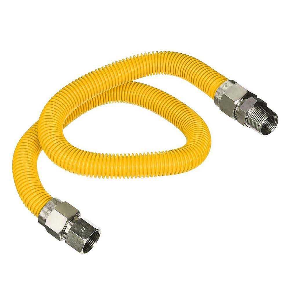 The Plumber’s Choice Flexible Gas Connector Yellow Coated Stainless Steel Heater - Zenithce