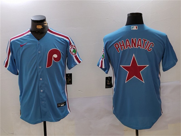 Philadelphia Phillies Phanatic Blue Cool Base Stitched Jersey - Zenithce