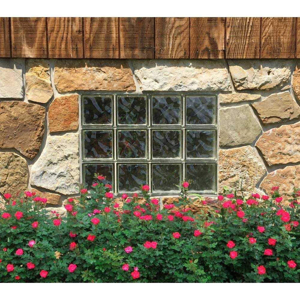 REDI2SET Pattern Frameless Replacement Glass Block Window - Zenithce