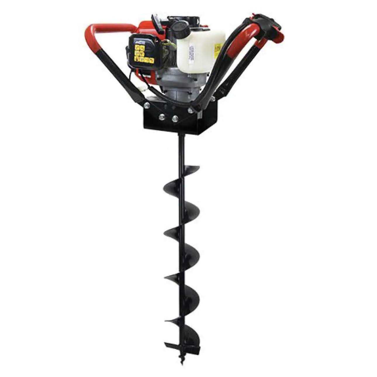 Xtremepowerus 52cc Gas-Powered 2-Stroke T-Post Fence Post Driver with Toolkit and Storage Case - Zenithce