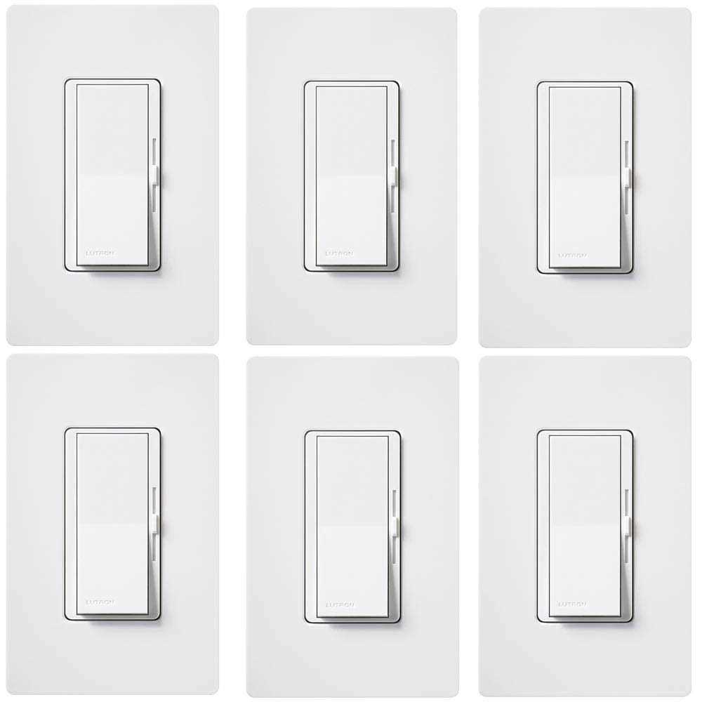 Lutron Diva DVWFSQ-FH-WH Single Pole Fan Control - Zenithce