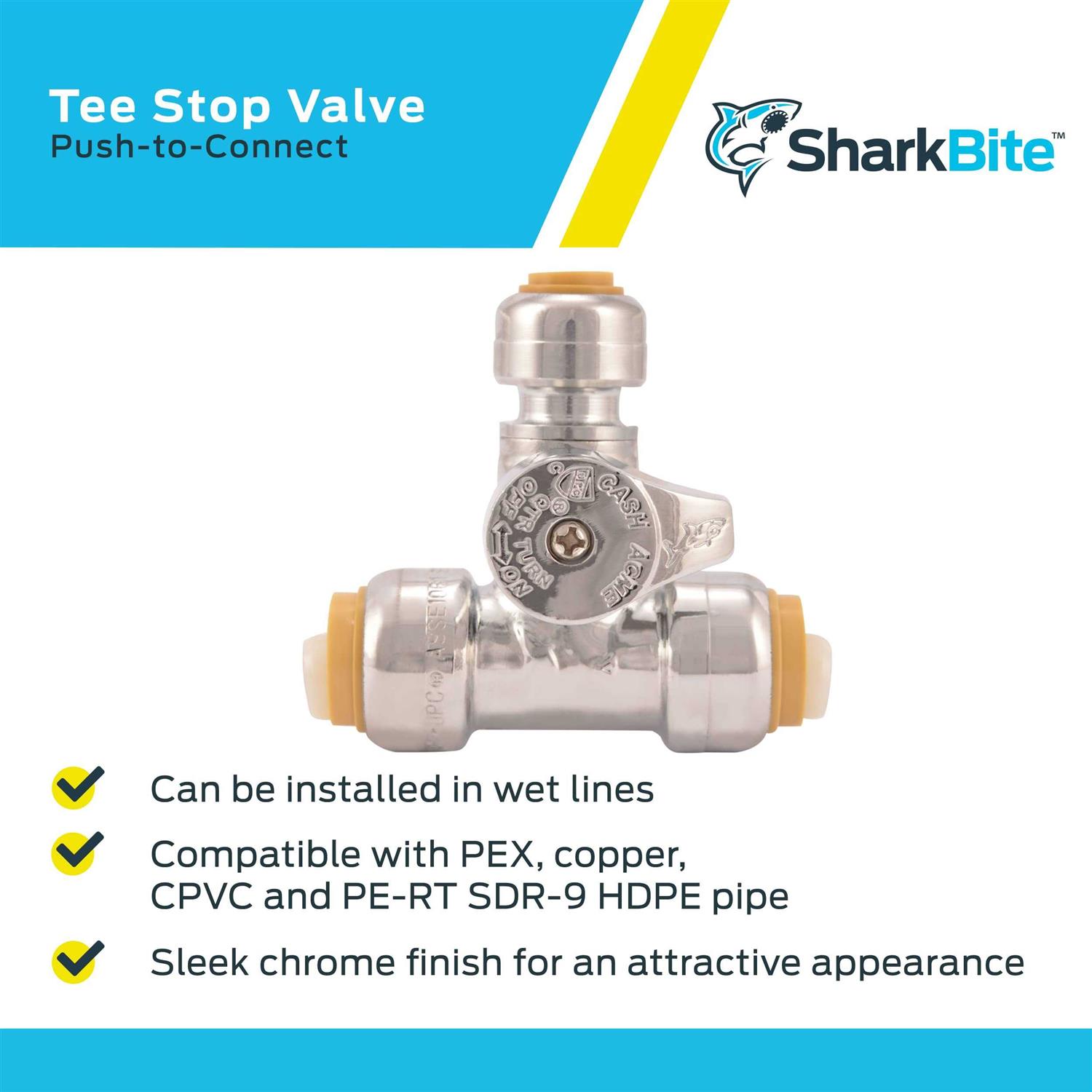 Sharkbite Tee 1/2 U362LFA - Zenithce
