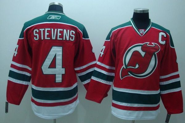 Devils #4 Scott Stevens Stitched Red CCM Team Classic Jersey - Zenithce