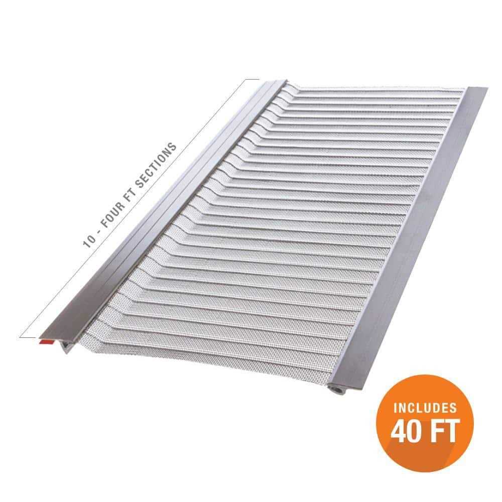 Gutter Guard by Gutterglove 4 ft. L x All-Aluminum Gutter Guard - Zenithce