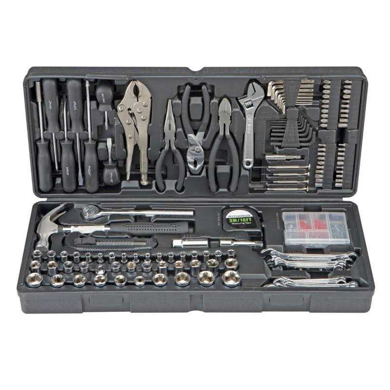Pittsburgh 130 Piece Tool Kit with Case - Zenithce