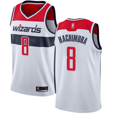Wizards #8 Rui Hachimura White Swingman Association Edition Jersey - Zenithce